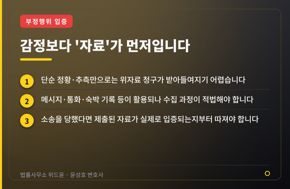 상간소송 당했다면, 위자료보다 증거부터 확인하세요 관련 사진