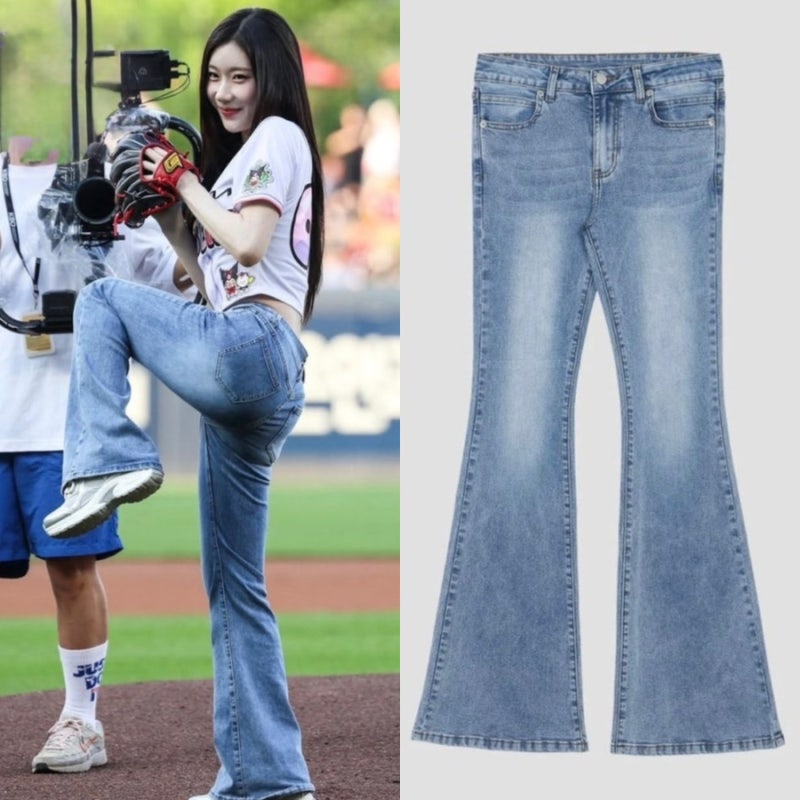 “핏 대박” 잇지 채령 시구 패션 청바지 정보