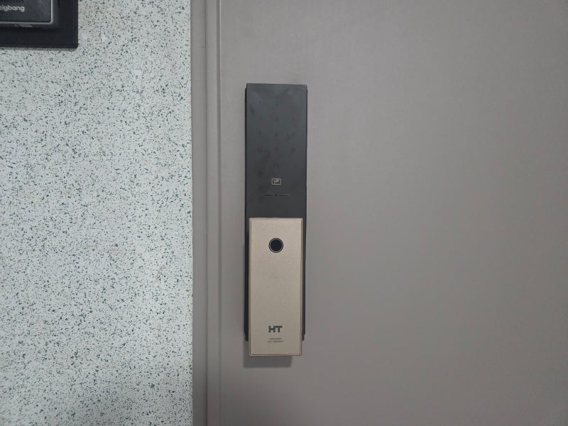 부산 해운대구 좌동 벽산아파트 현대HT 지문인식도어락 OND-270PF 시공 후기