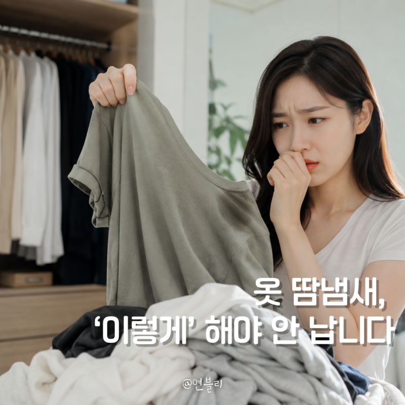 옷 땀냄새 제거 방법 세탁법 세제 식초 구연산 과탄산 까지
