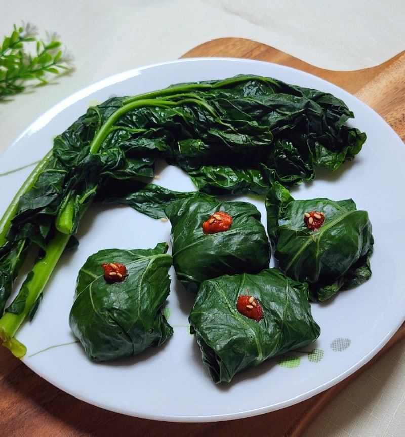 갈치속젓 케일 쌈밥 레시피, 케일 데치는 시간, 케일 삶는 방법