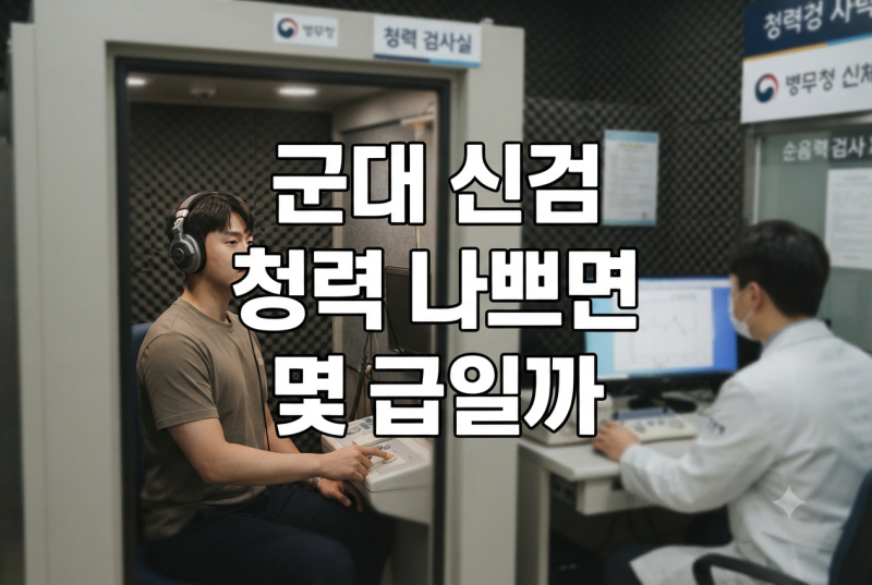 군대 신검 청력 나쁘면 몇 급일까｜난청·보청기 판정 기준