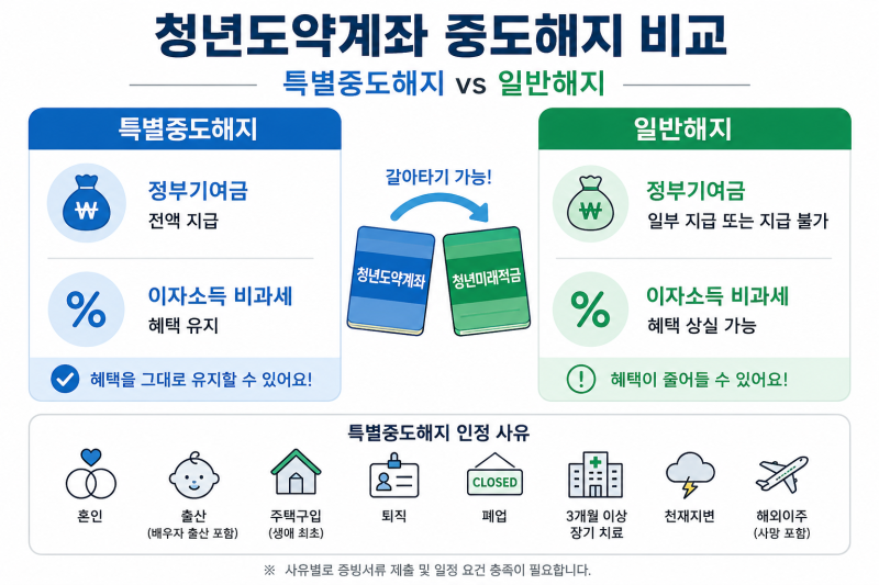 청년도약계좌 그냥 해지하면 손해… 특별중도해지 조건과 서류 총정리