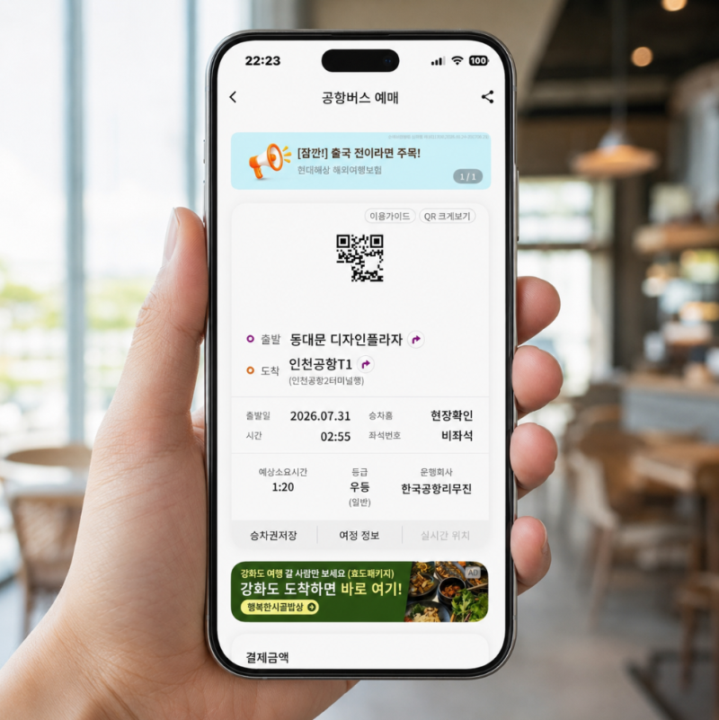 인천공항 공항버스 예매 방법