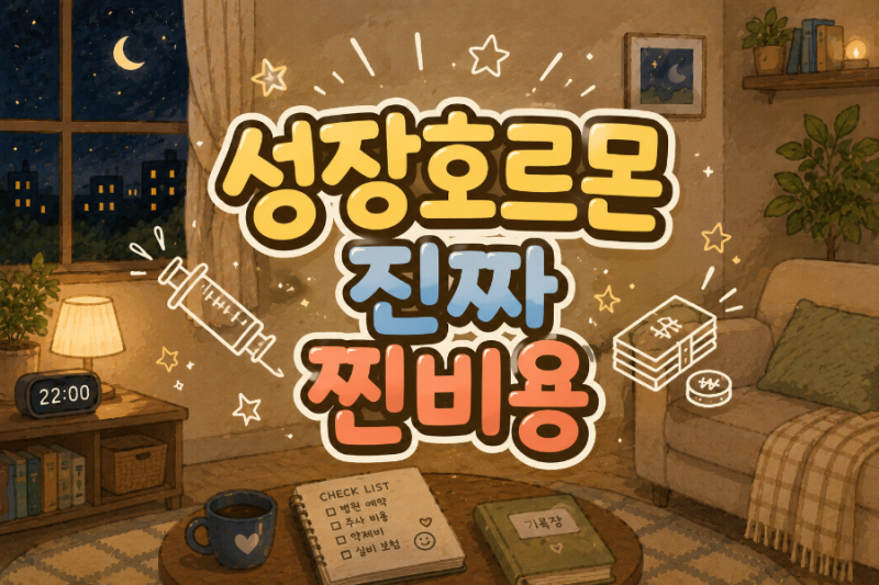 성장호르몬 비용 총정리 — 실제 처방전으로 계산한 한 달 약값