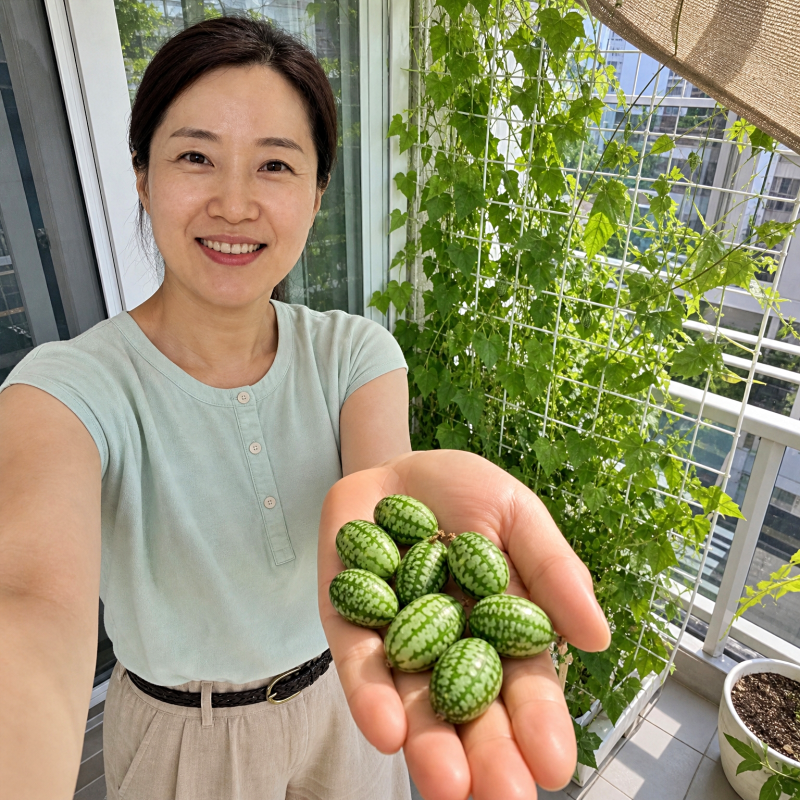 "수박 모양인데 오이 맛이 나요" 손톱만 한 쿠가멜론 키우기 심는 시기와 씨앗 파종 모종 성....