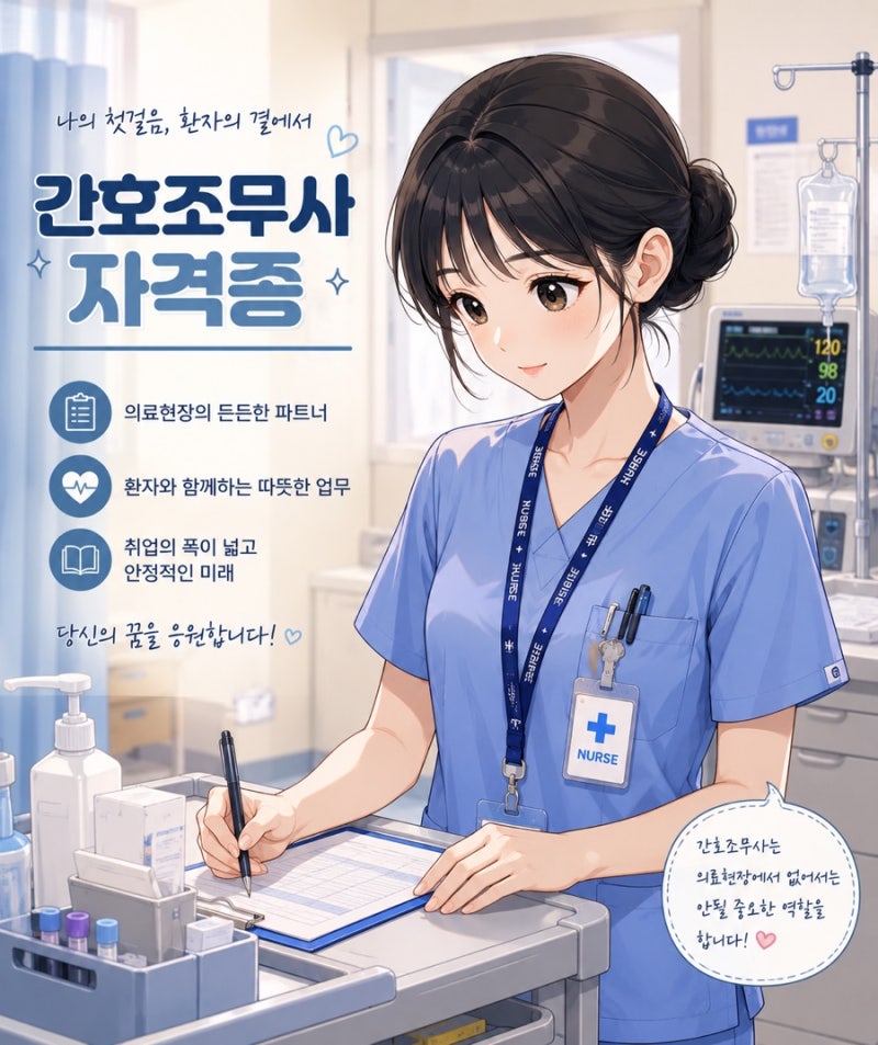 간호조무사 자격증 취득 방법부터 국비지원까지! 한 번에 알아보기