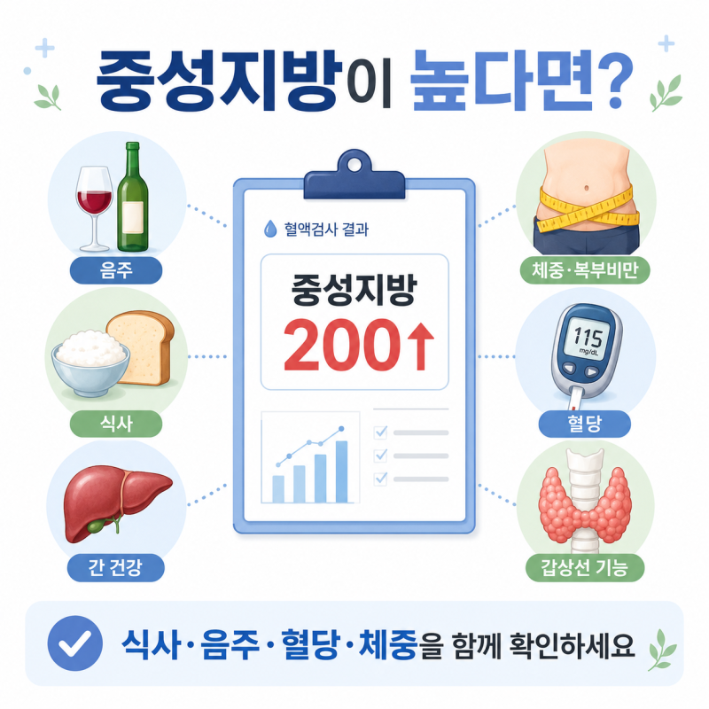 고지혈증인데 중성지방이 높다고요? 원인과 확인해야 할 것