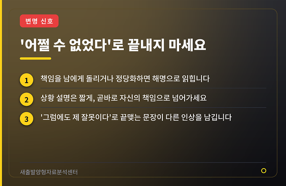 반성문, 정성껏 썼는데 왜 감점될까