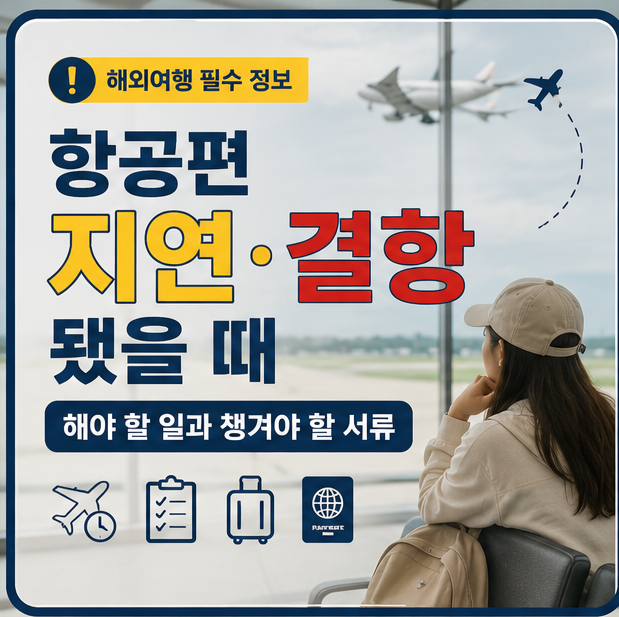 항공편 지연·결항 시 보상받으려면? 여행자가 챙겨야 할 서류