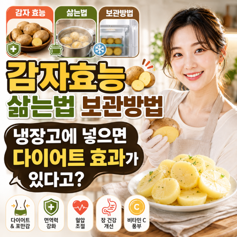 감자효능 삶는법 보관방법 냉장고에 넣으면? 다이어트 효과가 있다고?