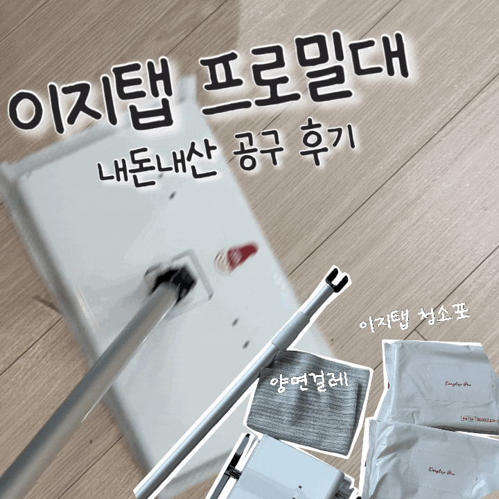 이지탭 프로 원터치 밀대 내돈내산 후기｜SNS 유명 청소밀대 공구 후기