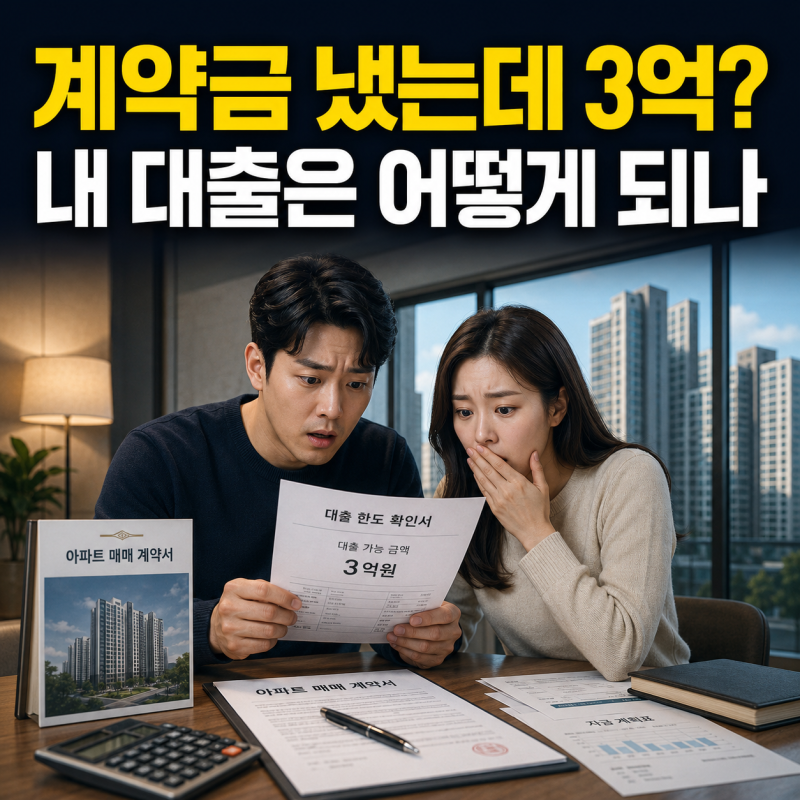 주담대 한도, 계약금 냈는데 3억으로 줄었다면…승인·잔금·신혼부부별 결론