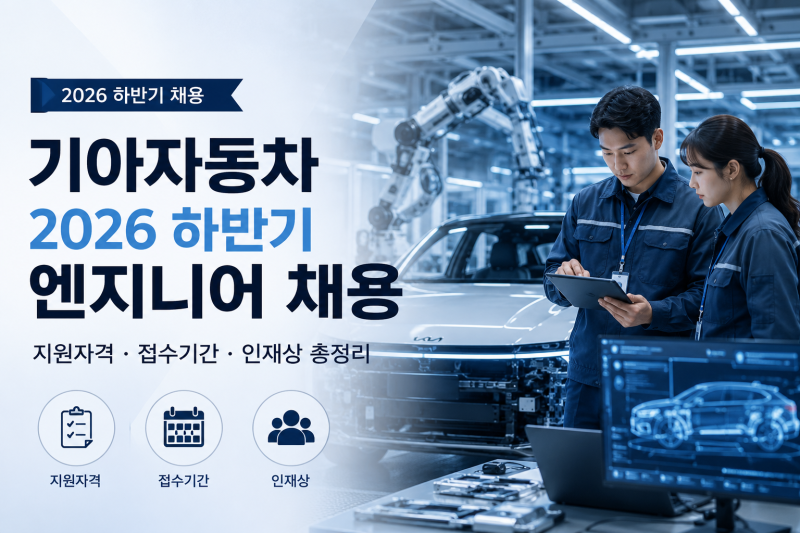 기아자동차 2026 하반기 엔지니어 채용 총정리(feat. 지원자격·접수기간·인재상)