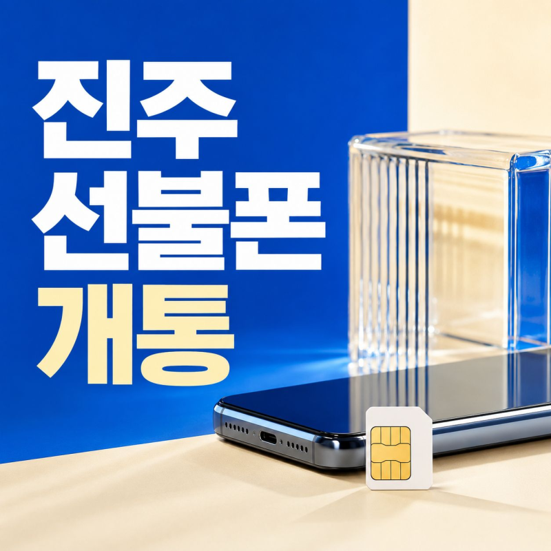 진주선불폰 개통 편의점 유심 준비부터 당일 진행까지