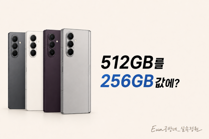 갤럭시 Z 폴드8 512GB인데 256GB 값인 이유, 더블스토리지 25만3000원 혜택
