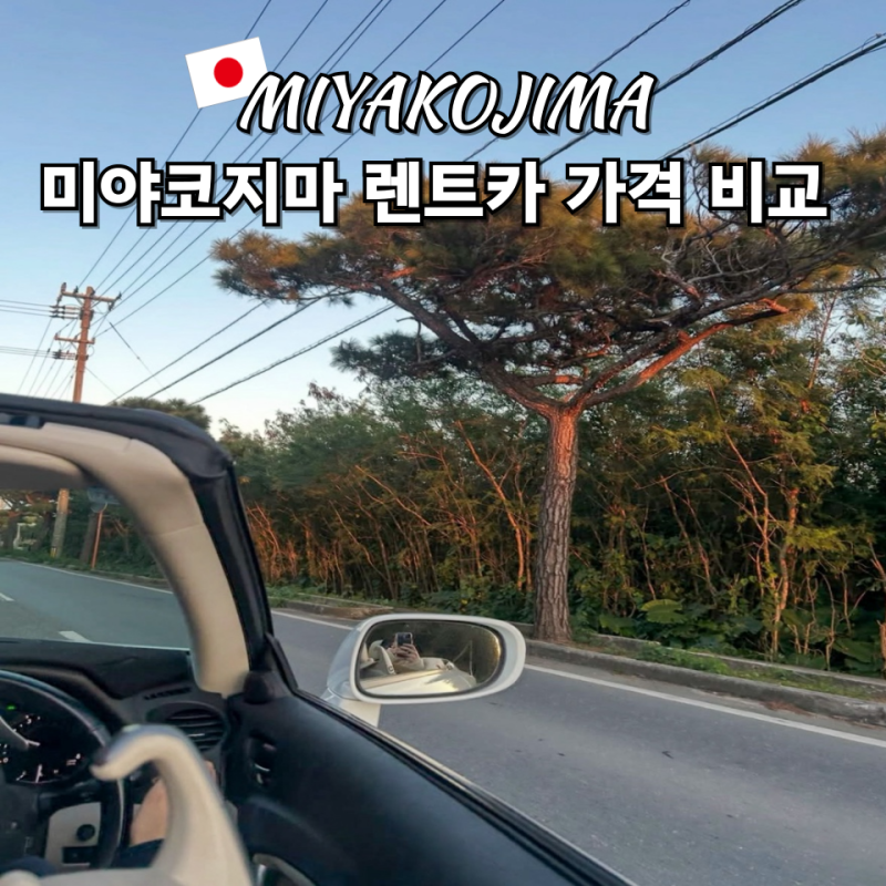 미야코지마 렌트카 추천 가격 비교 방법, 시모지시마공항 픽업 예약