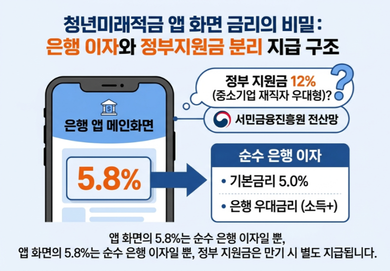 신한은행 청년미래적금 우대형 5.8% 표시 이유와 정부기여금 216만 원 챙기는 법