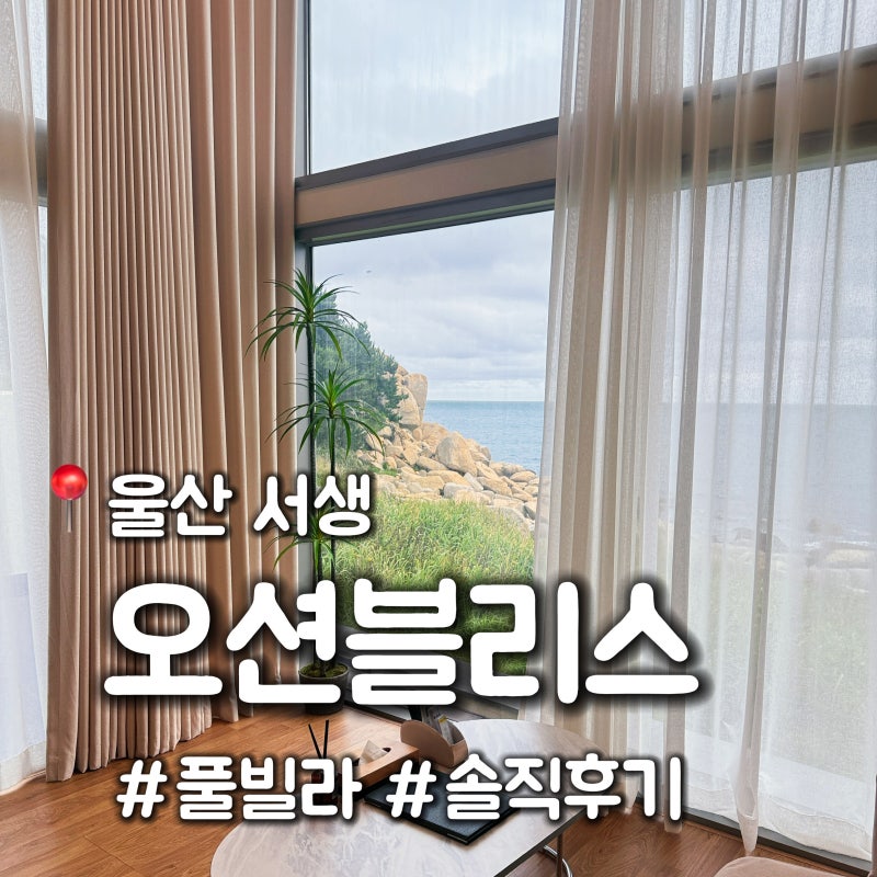 프라이빗 ? 울산 풀빌라 솔직후기 : 울산 서생 오션블리스 펜션 간절곶 애견동반 오션뷰 내돈....