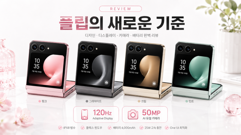 갤럭시Z 플립8 스펙 색상 가격 총정리, 사전예약 전 꼭 볼 내용