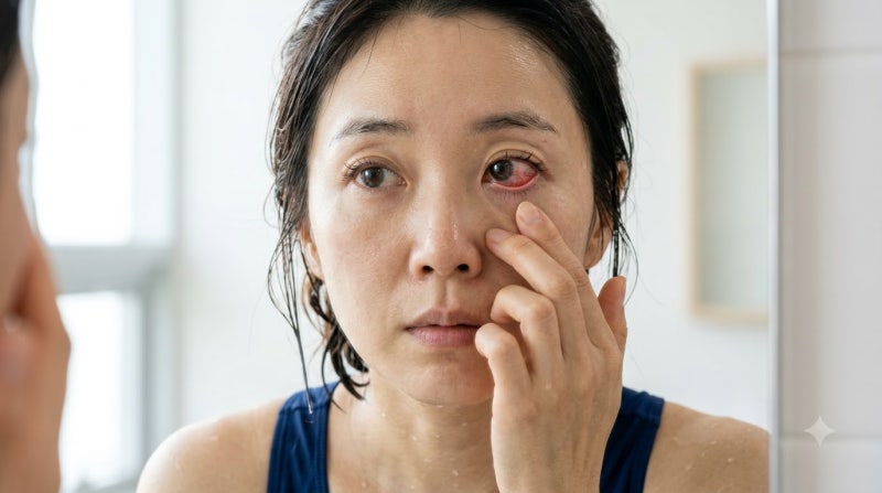 여름철 물놀이 후 눈 충혈·통증, 아폴로눈병부터 안구건조증까지 원인과 예방·치료법 총정....