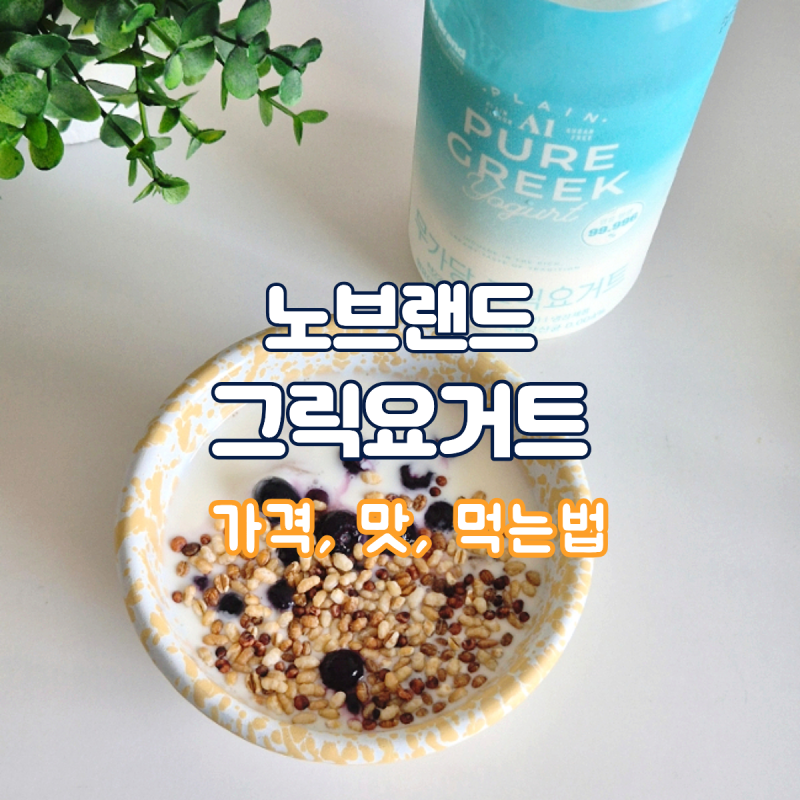 노브랜드 그릭요거트 가격 칼로리 먹는법