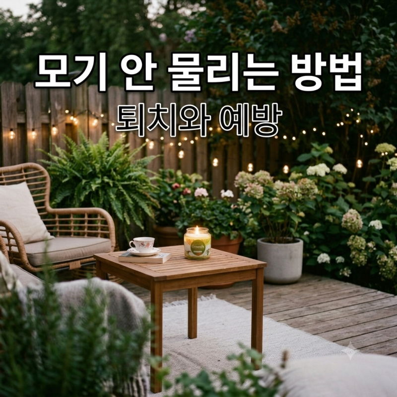 모기 안 물리는 방법, 퇴치와 예방을 한 번에