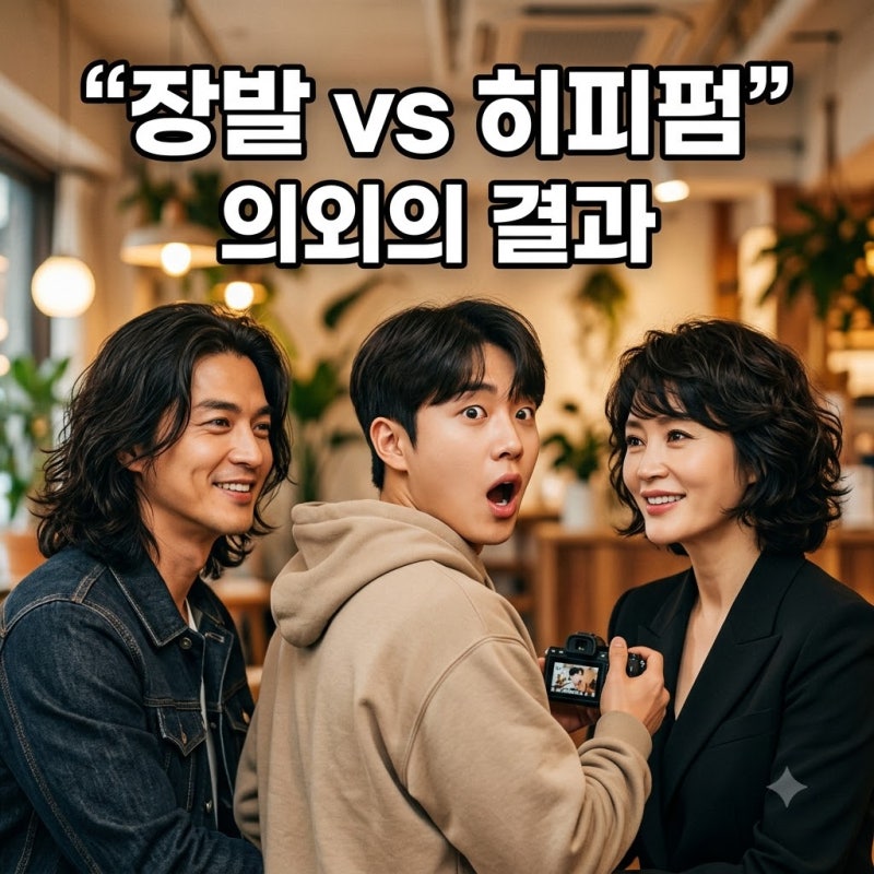 김지훈 장발 김혜수 숏컷 히피펌 비교 의외의 결과