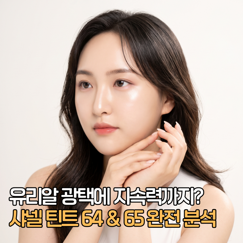 메이크업아티스트 솔직 후기! 샤넬 틴트 루쥬 알뤼르 라끄 64번 65번 12시간 지속력 검증