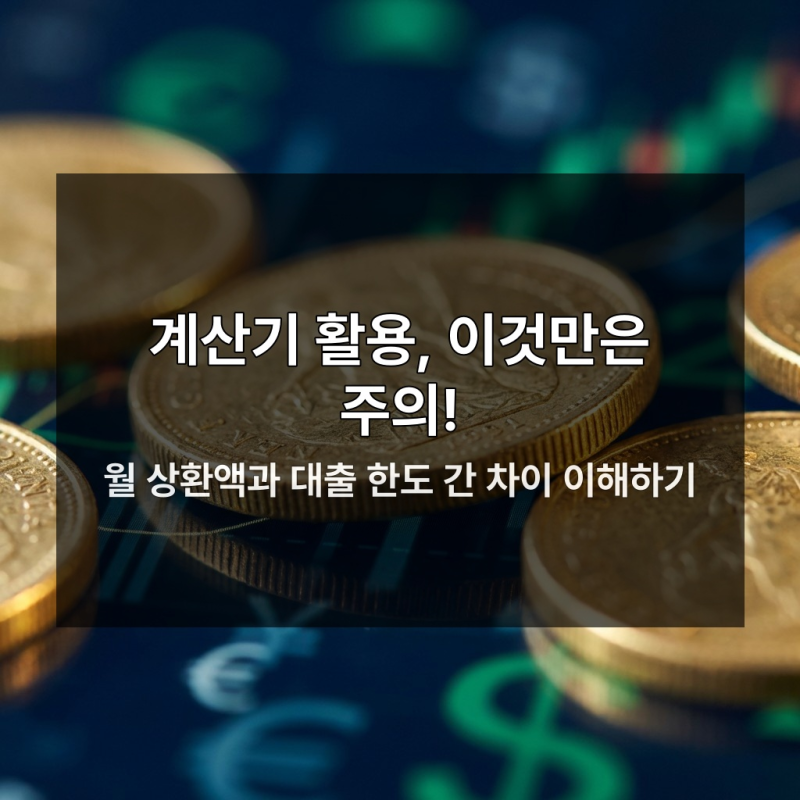 아파트 담보대출 계산기 결과만 믿으면 큰 손해 본다