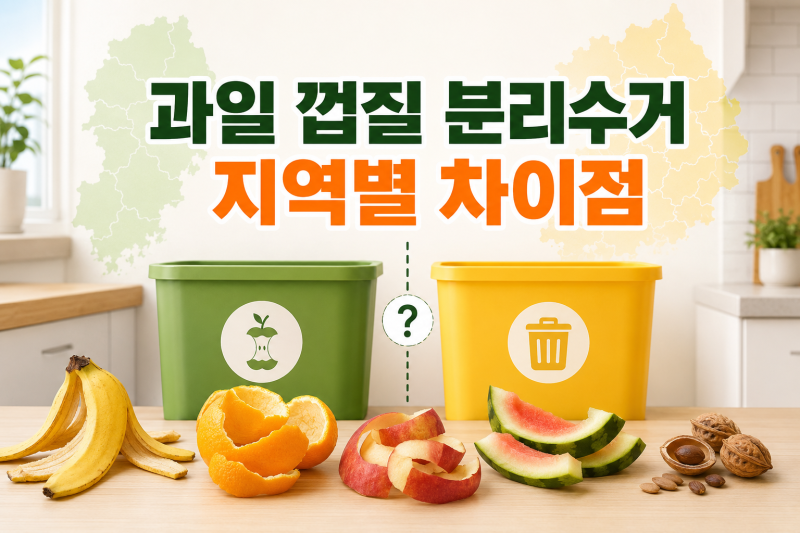 과일 껍질 분리수거 지역별 차이점, 지금 기준 핵심만 보면 된다