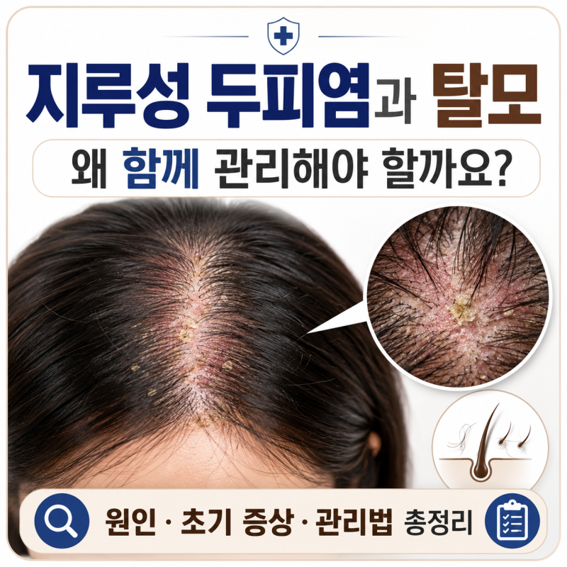 지루성 두피염과 탈모, 함께 치료해야 하는 이유