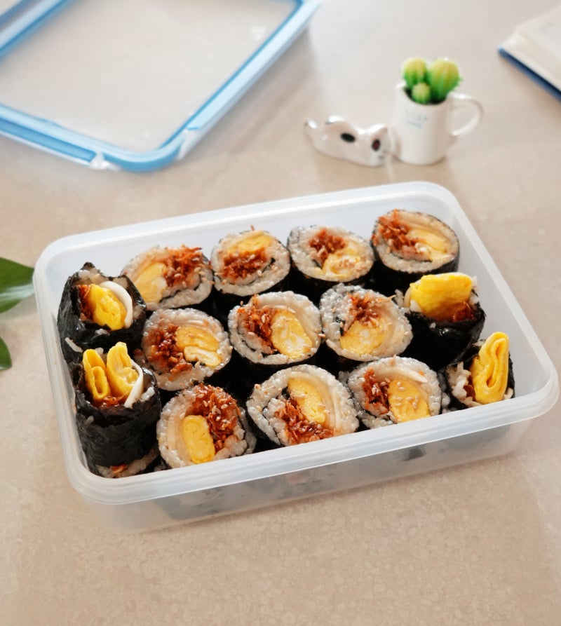 계란 멸치김밥 만들기 간단김밥 레시피