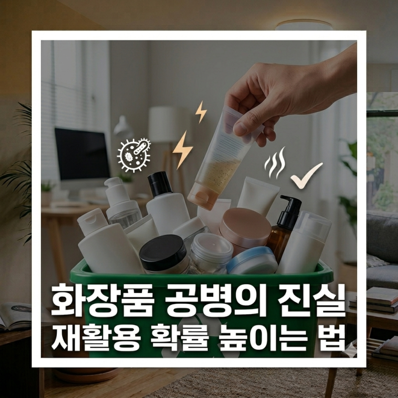 다 쓴 화장품 공병, 그냥 버리면 안 되는 이유 (올바른 분리 배출법)