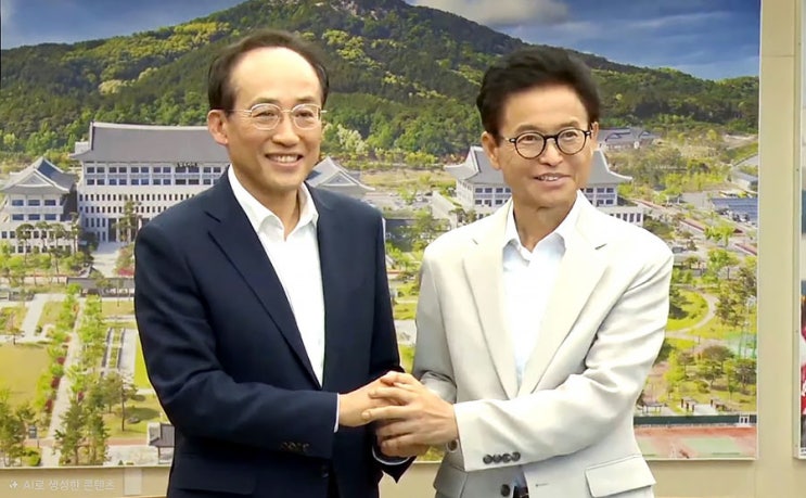 "대구·경북 통합해야 산다" <b>추경호</b>·<b>이철우</b> 첫 <b>회동</b>서 '원팀' 결의