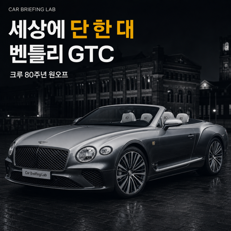 "돈 줘도 못 산다" 벤틀리가 딜러 쇼룸 대신 크루 공장에 세운 원오프 컨티넨탈 GTC