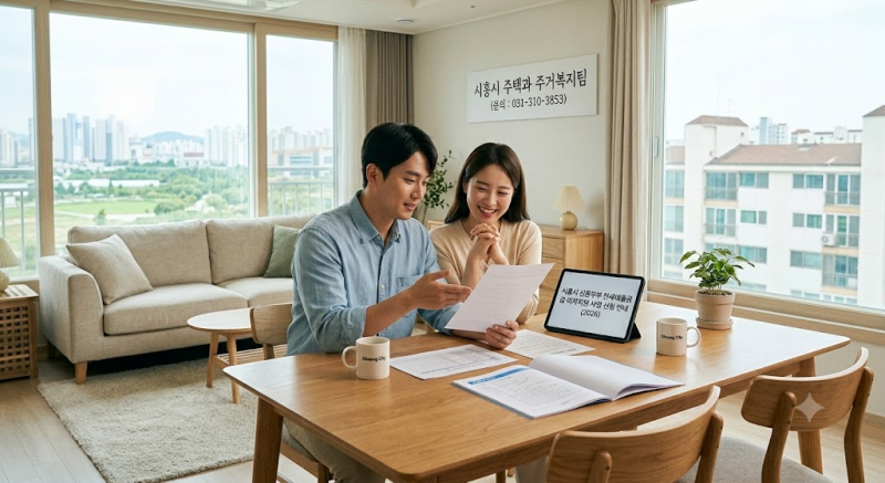 드디어 떴다!2026년 시흥시 신혼부부 전세대출금 이자지원 사업 신청 안내