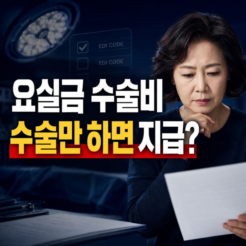 요실금수술비 특약, 수술만 받으면 될까? 급여 여부와 수술코드가 중요한 이유
