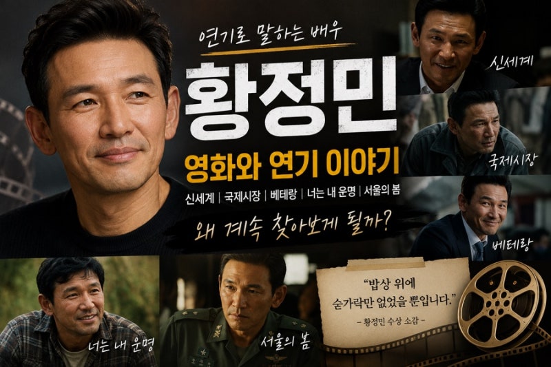 황정민 영화 연기 이야기