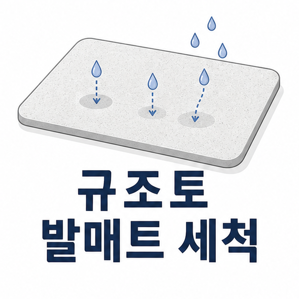 규조토 발매트 세척, 물세탁하면 안 되는 이유