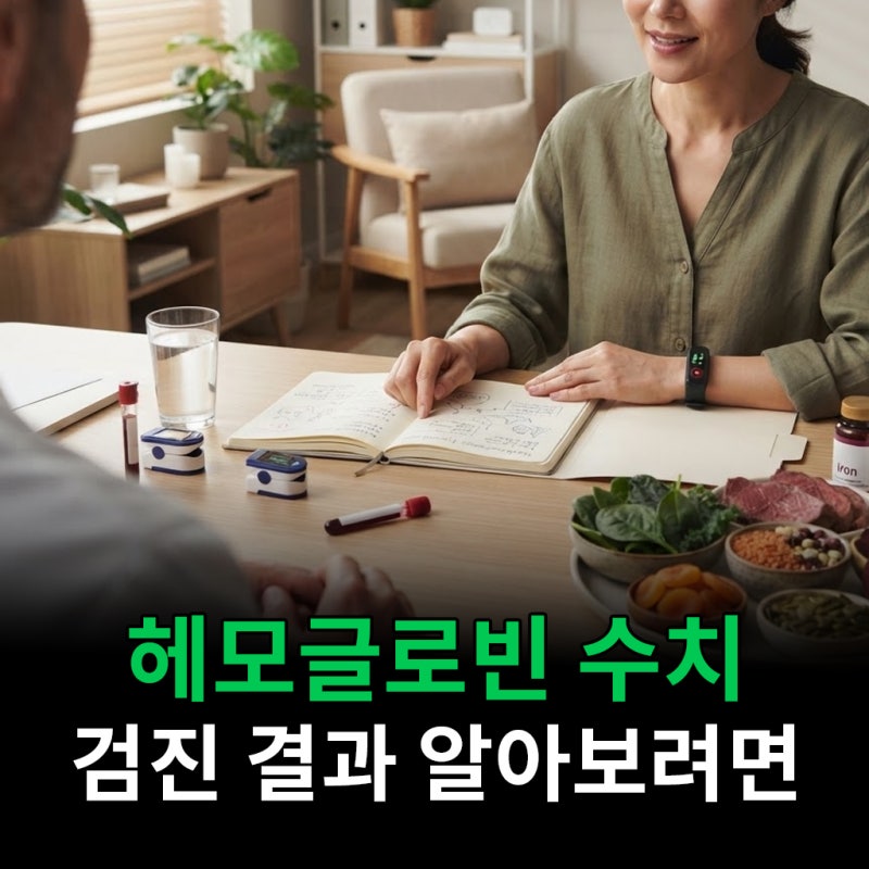 헤모글로빈 수치 검진 결과 정상치부터 높을때 낮을때