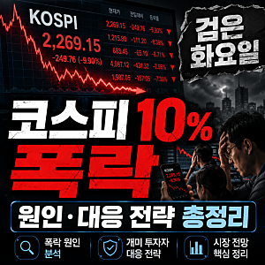 "코스피 10% 폭락" 원인 검은 화요일 개미 투자자 대응 전략까지 총정리