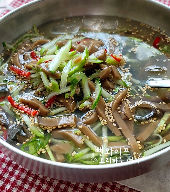 오이냉국 레시피, 도토리 묵사발처럼 즐기는 냉국, 여름 별미