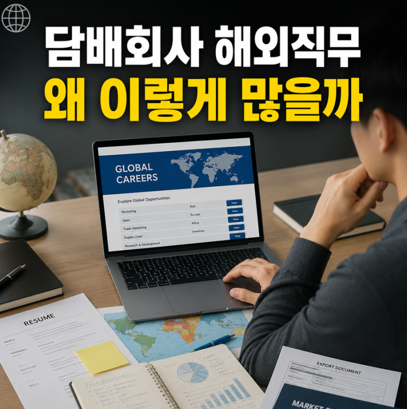 KT&G 채용공고 담배회사인데 해외직무가 많은 이유