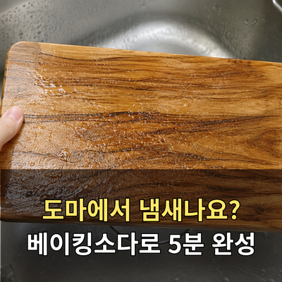 도마 냄새 제거, 칼자국 세균까지 한 번에 잡는 법