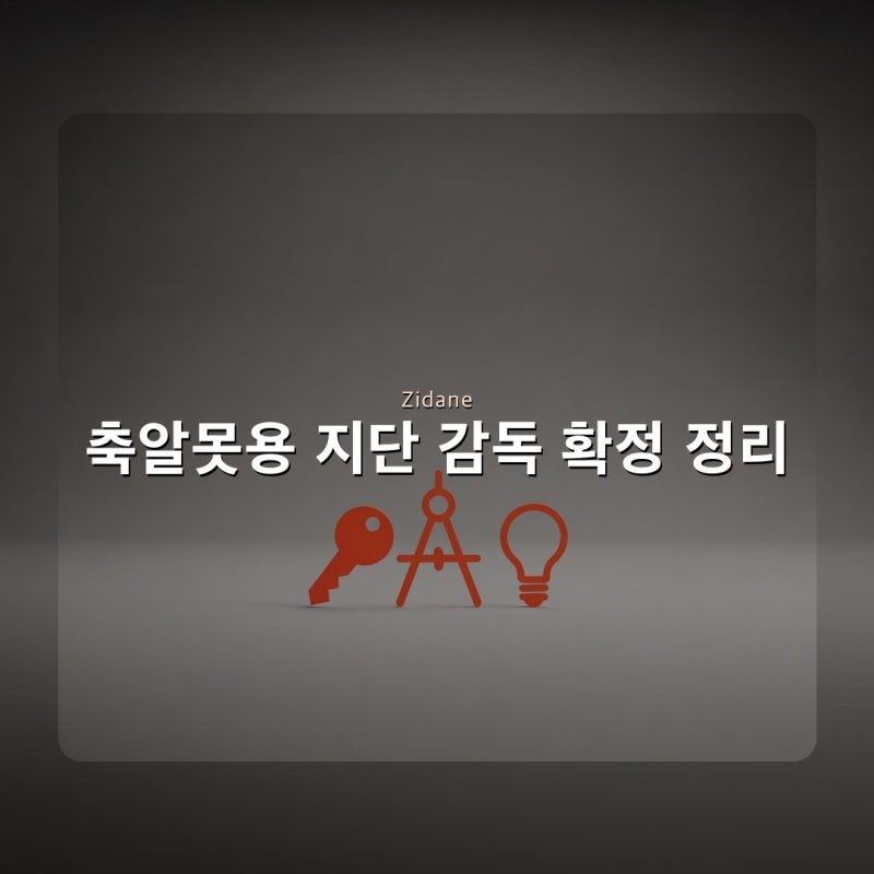 지단 프랑스 감독 확정, 축구 안 챙겨보는 사람용으로 짧게 정리해봄