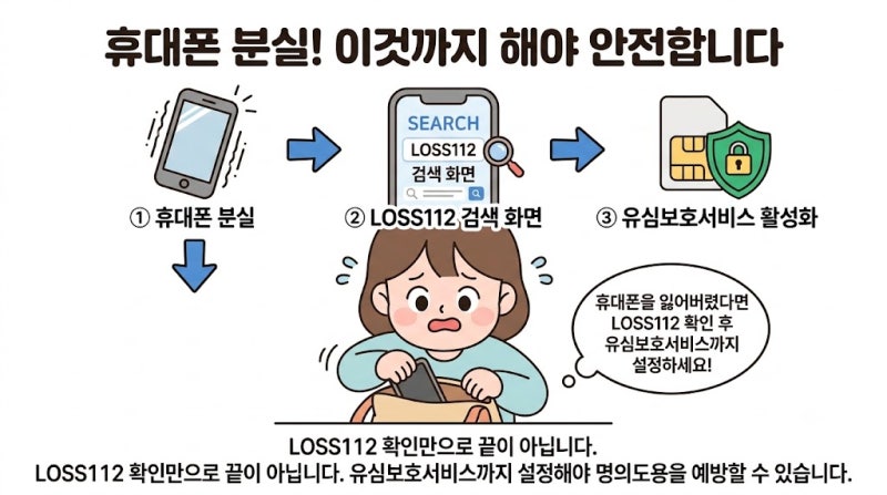 휴대폰 분실했다면 꼭 하세요! 유심보호서비스 설정 방법, LOSS112 신고 후 가장 먼저 해야 할 ....