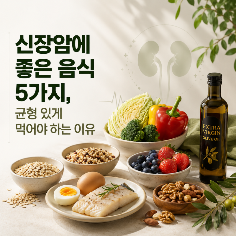 신장암에 좋은 음식 5가지 균형 있게 먹어야 하는 이유