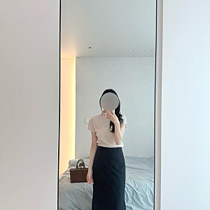 SIEㅣ시에 로디 플리츠 돌먼 니트 페일 핑크 구매 후기