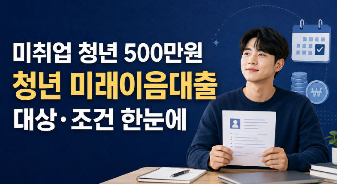 신한미소금융 미취업 청년 500만원 대출 방법, 청년 미래이음대출 대상자 신청 절차 방법